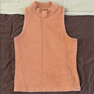 a new day Mock Neck Sleeveless Top - Peach